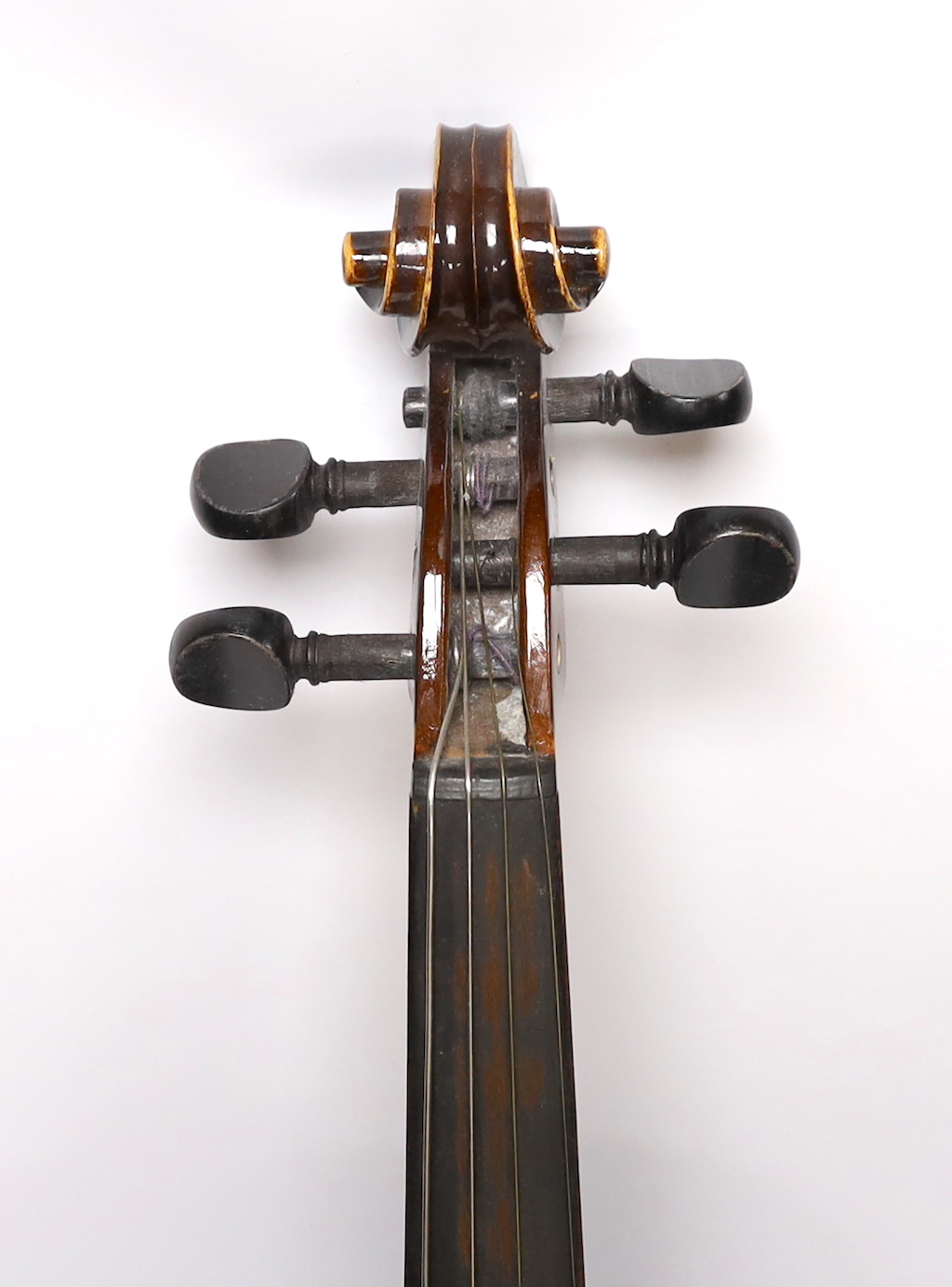 A cased Rosetti viola ‘Stradivarius Model’, and cover, viola 65cm long - Image 3 of 13