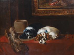 After Sir Edwin Henry Landseer, R.A. (1802-1873), oil on canvas, King Charles Spaniels (‘The