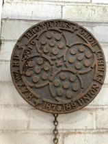 Hayward Brothers. A Victorian cast iron drain cover, diameter 30cm