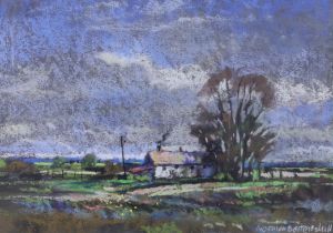 Norman Battershill (b.1922) pastel, 'Elm Tree Cottage', signed, 24 x 17cm