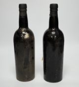 Two bottles of Sandeman Port Vintage 1960