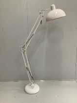 An anglepoise style floor lamp