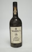 A bottle of Warres 1963 port
