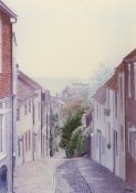 D.K. Holden (Contemporary), colour print, 'Keere Street, Lewes,' signed in pencil, 26 x 19cm