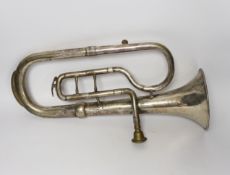 A plated bugle (American Army bugle, 1910)