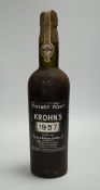 A bottle of 1957 Wiese and Krohn Vintage Port