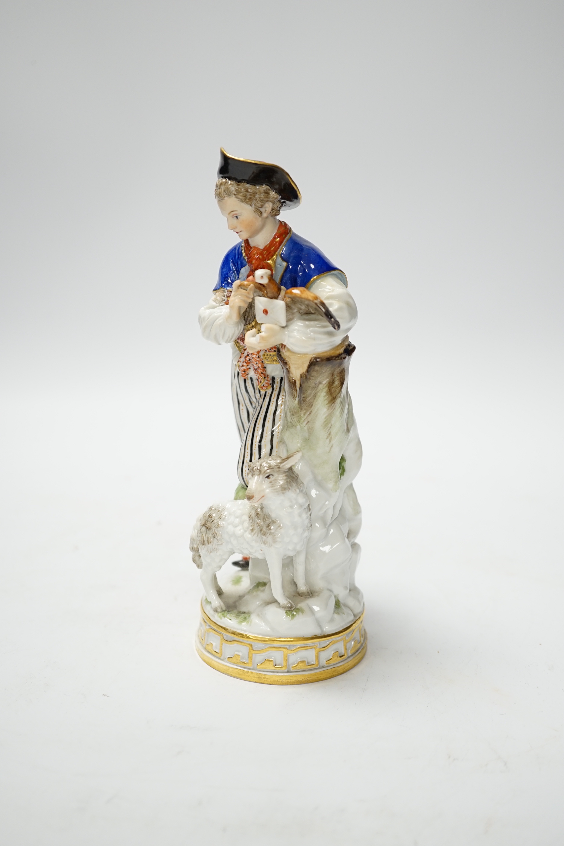 A Meissen shepherd group, late 19th century, 19cm - Image 2 of 5