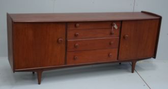 John Herbert for Younger Furniture - A mid century teak 'Fonseca' sideboard, length 198cm, depth