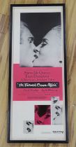 The Thomas Crown Affair film poster, printed in USA, 90cm x 35cm