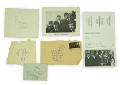 A Rolling Stones collection including autographs, all personally collected by the vendor in the