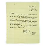 Rolling Stones interest; a hand written letter by Bill Wyman, dated 6th December 1964, together with