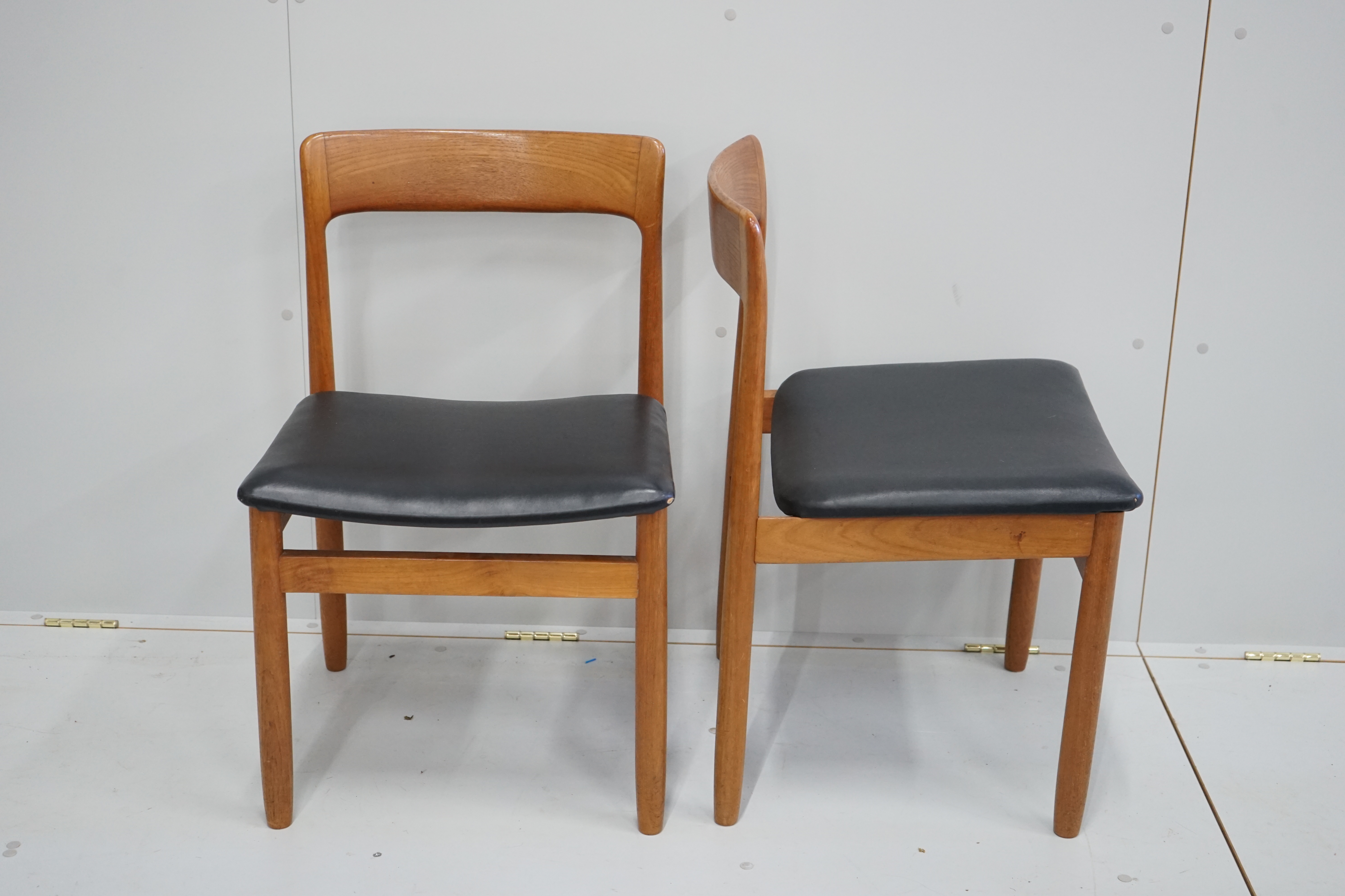 John Herbert for Younger Furniture - A set of eight teak dining chairs, width 49cm, depth 46cm, - Image 2 of 6