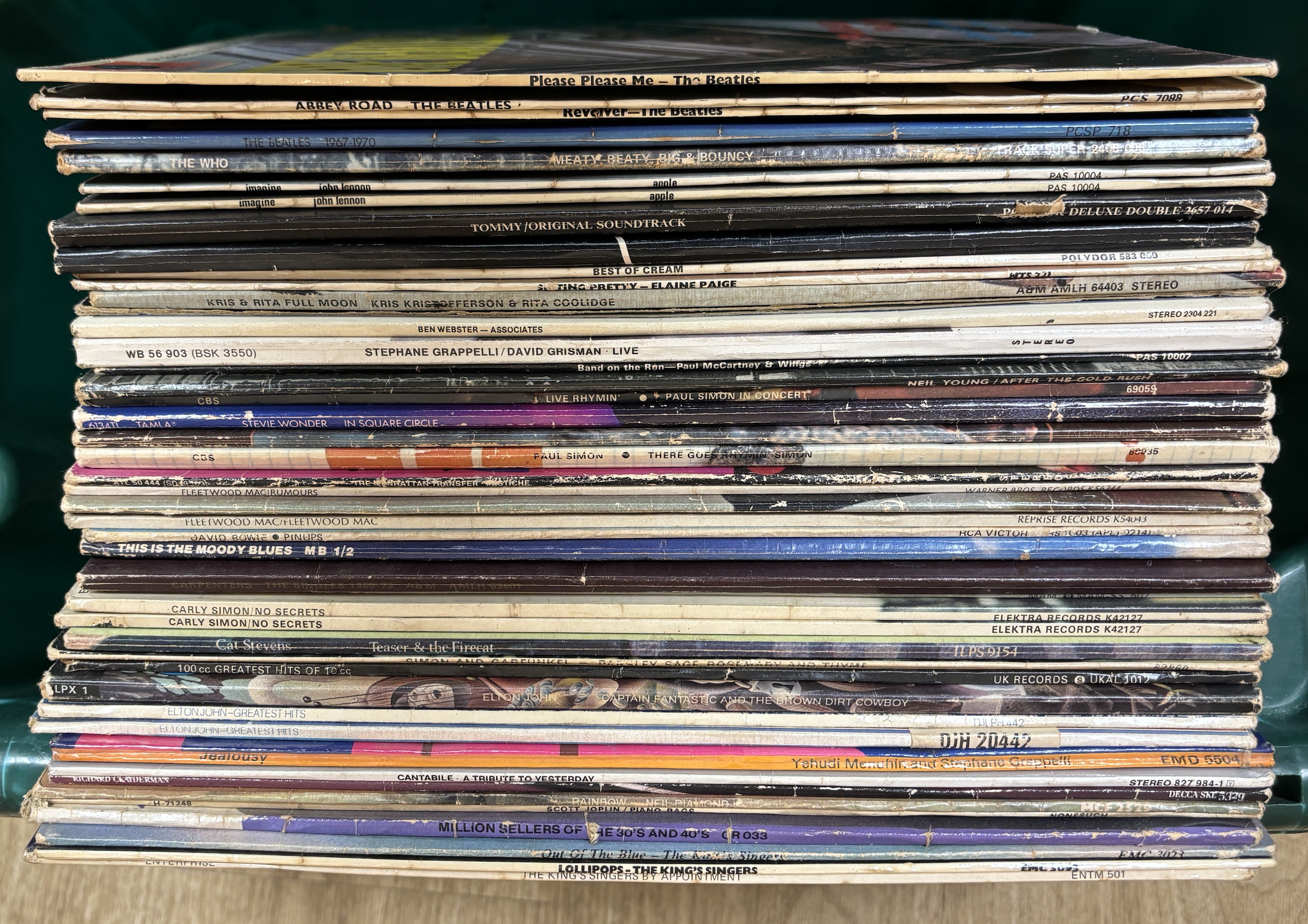 46 mainly 1970s/80s LPs including; The Beatles, The Who, Pink Floyd, Cream, Paul Simon, Stevie - Image 2 of 4