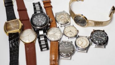 Assorted gentleman's watches including Certina and Sekonda.