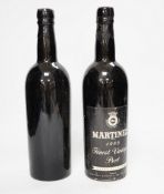 Two bottles of 1960 Martinez Vintage Port