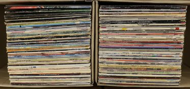 A collection of mostly 1970's/80's LPs, including Joy Division, Yes, The Smiths, Cleo Laine, Pink