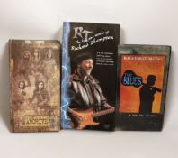 Four CD box sets; The Life and music of Richard Thompson, XTC Coat of Many Colours, Genesis