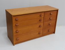 Ron Carter for Stag Furniture - A 'Cantata' teak chest of eight drawers, width 118cm, depth 44cm,