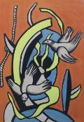 Fernand Leger (French, 1881-1955), colour lithograph, ‘Two Doves’, pencil numbered, limited