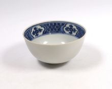 A Chinese blue and white ‘egrets’ bowl, Wanli period, 12cm diameter