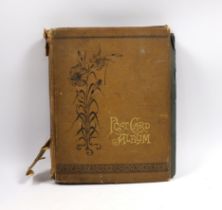 A postcard album and various early 20th century postcards