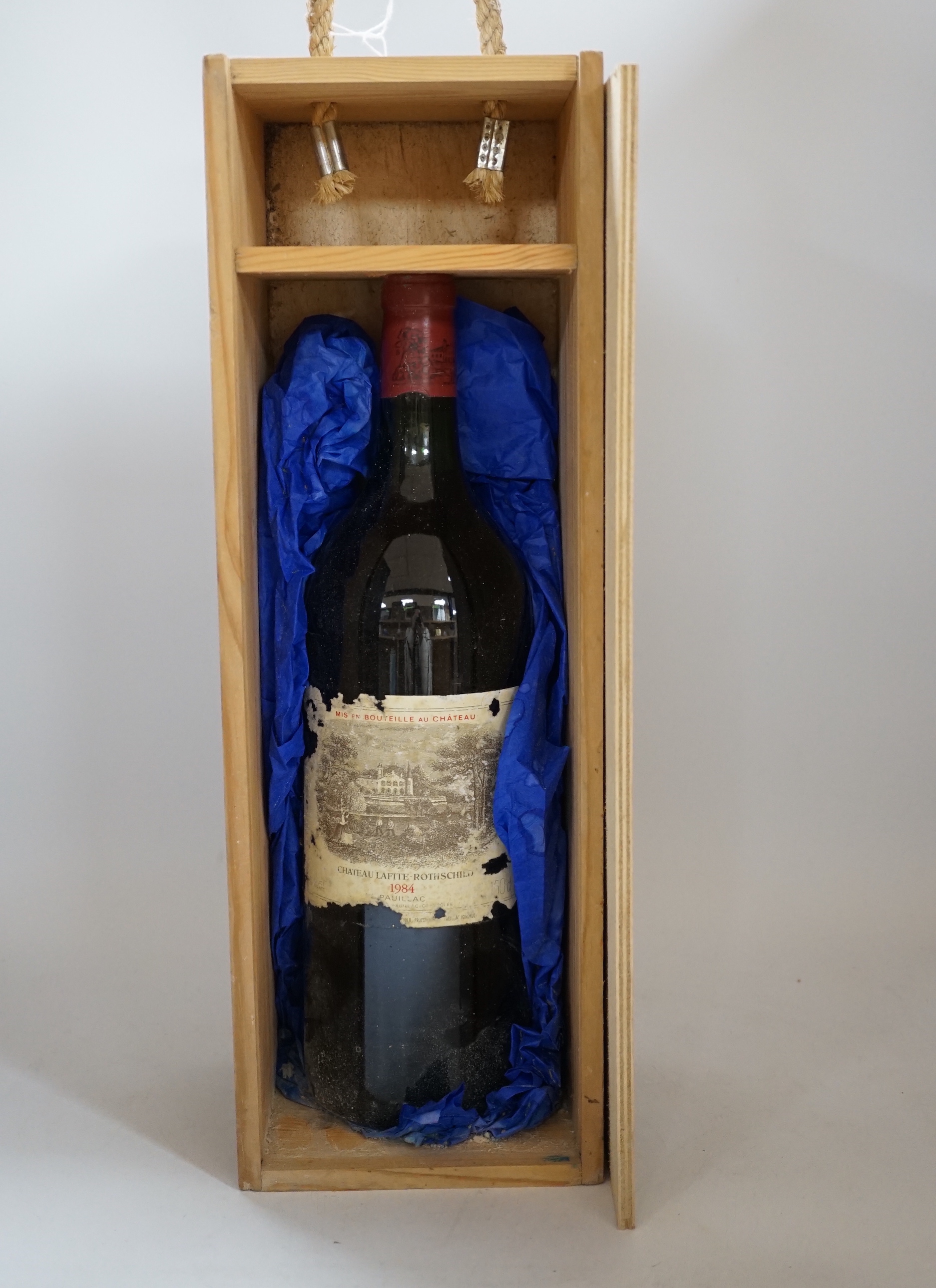 A cased magnum bottle of 1984 Chateau Lafite