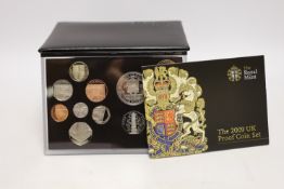 Royal Mint UK QEII proof coin year set for 2009, including the scarce Kew Gardens 50p, cased
