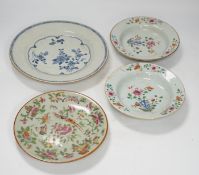 A group of mostly Chinese and Japanese ceramics, 18th century and later together with a Delft plate,
