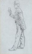 Philip William May R.I. (British, 1864-1903) , pencil on paper, 'Morning Drinker, Mr Sickert',