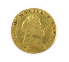 British gold coins, George I guinea 1726 (S3633), fifth laur. head, scratches to obv. otherwise F or