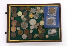 World coins, tokens and commemorative medals, 18th century to present day, including a New Zealand 1