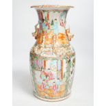 A 19th-century Chinese famille rose vase, 35cms