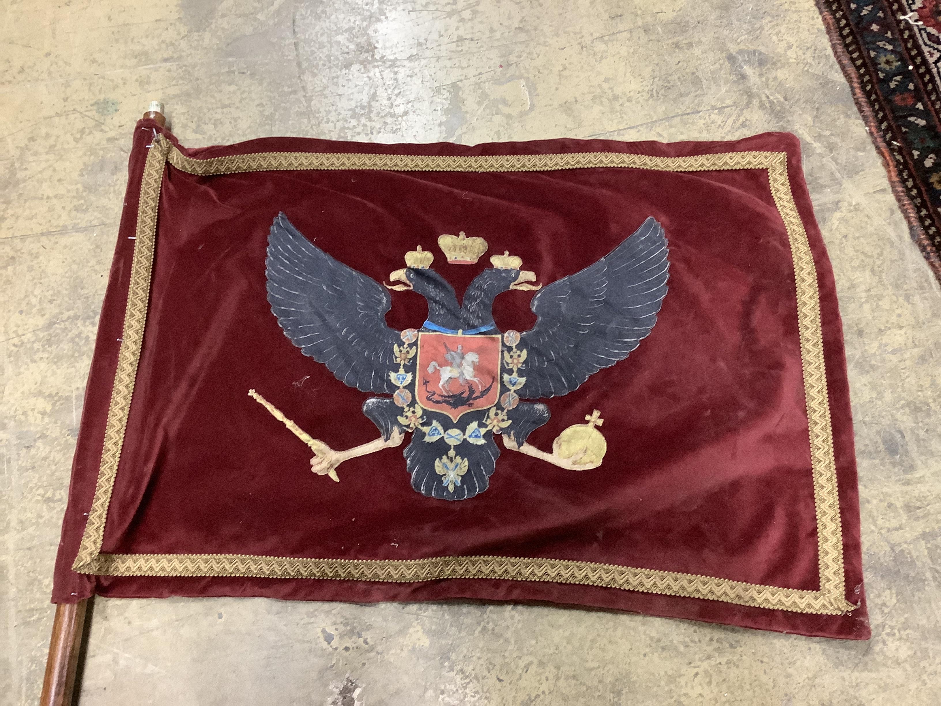 An embroidered flag and instrument box - Image 2 of 2
