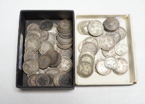 Hong Kong coins, Victoria to Edward VII, ten and five cent coins, (81)