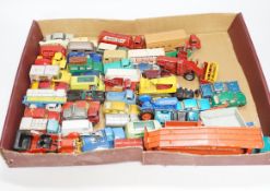 A collection of diecast vehicles by Corgi Toys, Dinky, Spot-On, Matchbox, etc. including 38, corgi