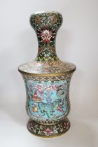 A Chinese cloisonné enamel vase, 20th century, 38cm high