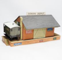 Eight items of Gauge One and 0 gauge model railway including; a Bassett-Lowke guard’s van, a