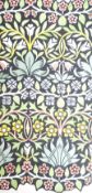 Gabriel C Bunney (19th/20th. C) two Arts and Crafts floral wallpaper designs on card, each signed