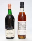 A bottle of Berry Bros 1970 vintage port and Armagnac (2)
