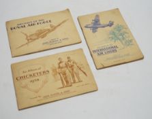 A collection of cigarette card albums