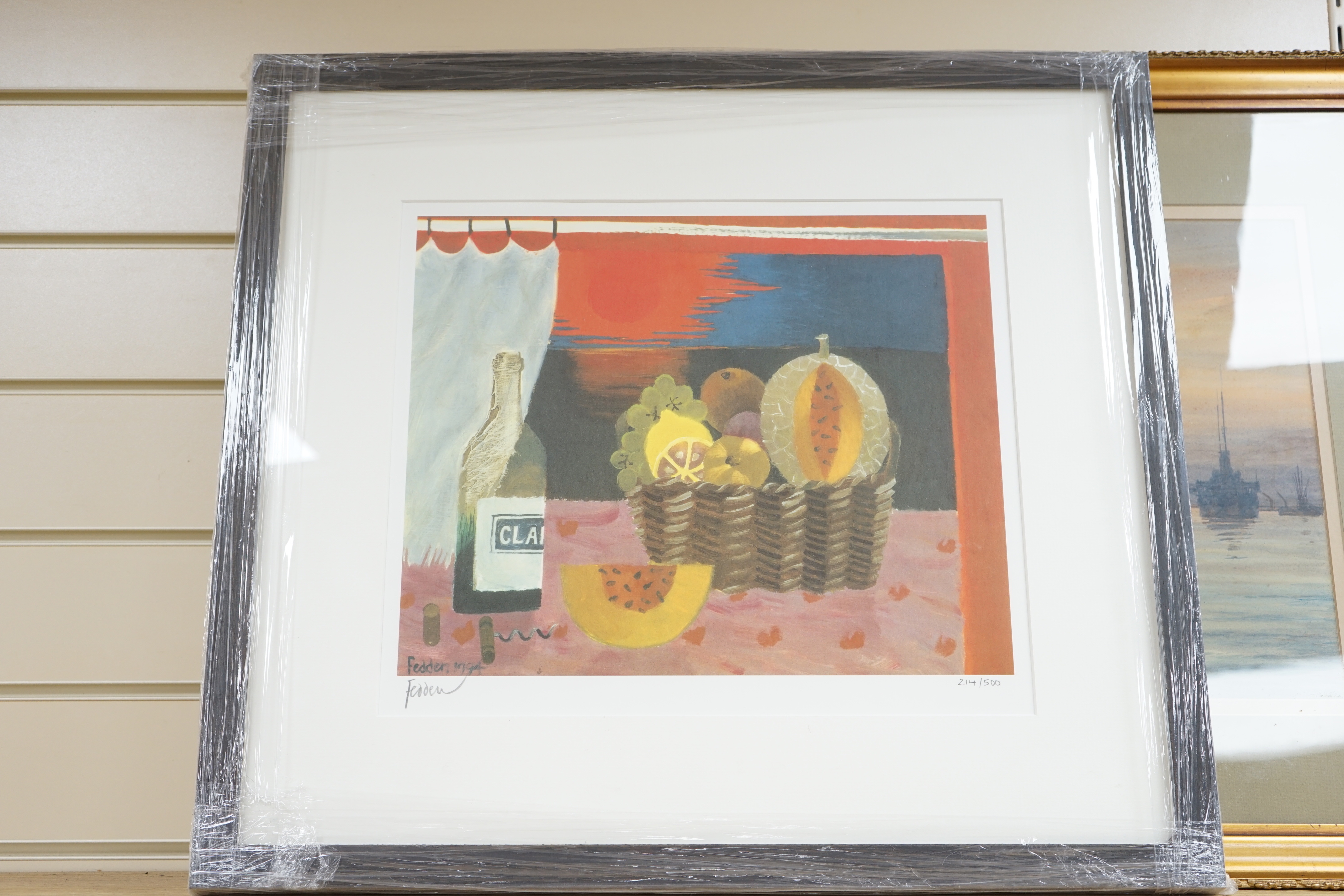 Mary Fedden (1915-2012), colour lithograph, 'Red Sunset', signed in pencil, limited edition 124/500, - Image 2 of 3