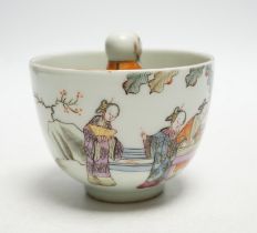 A Chinese famille rose novelty cup, 8cm high