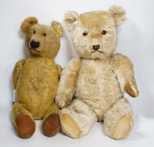 A Chiltern bear c.1950's, 55cm, tear to one velvet pad otherwise in good condition, and a 1930's