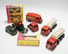 Collection of Tri-ang Minic tinplate vehicles and Matchbox diecast vehicles including ten Tri-ang