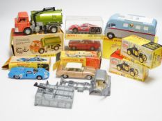 Eight boxed Dinky Toys including two (109) Gabriel Model T Fords, (987) ABC TV Mobile Control