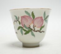 A Chinese famille rose cup, 6cm high