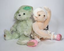 Two boxed Merrythought Teddy bears, Queen Mother and the Ballerina