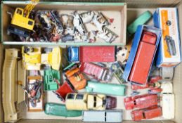 Twenty Dinky Toys and Supertoys including two Guy vans (514); Lyons and Slumberland, two taxis, a