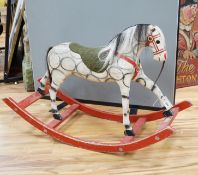 A Rocking horse, with bow rocker, height 66cm