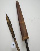 Two antique tribal spears.
